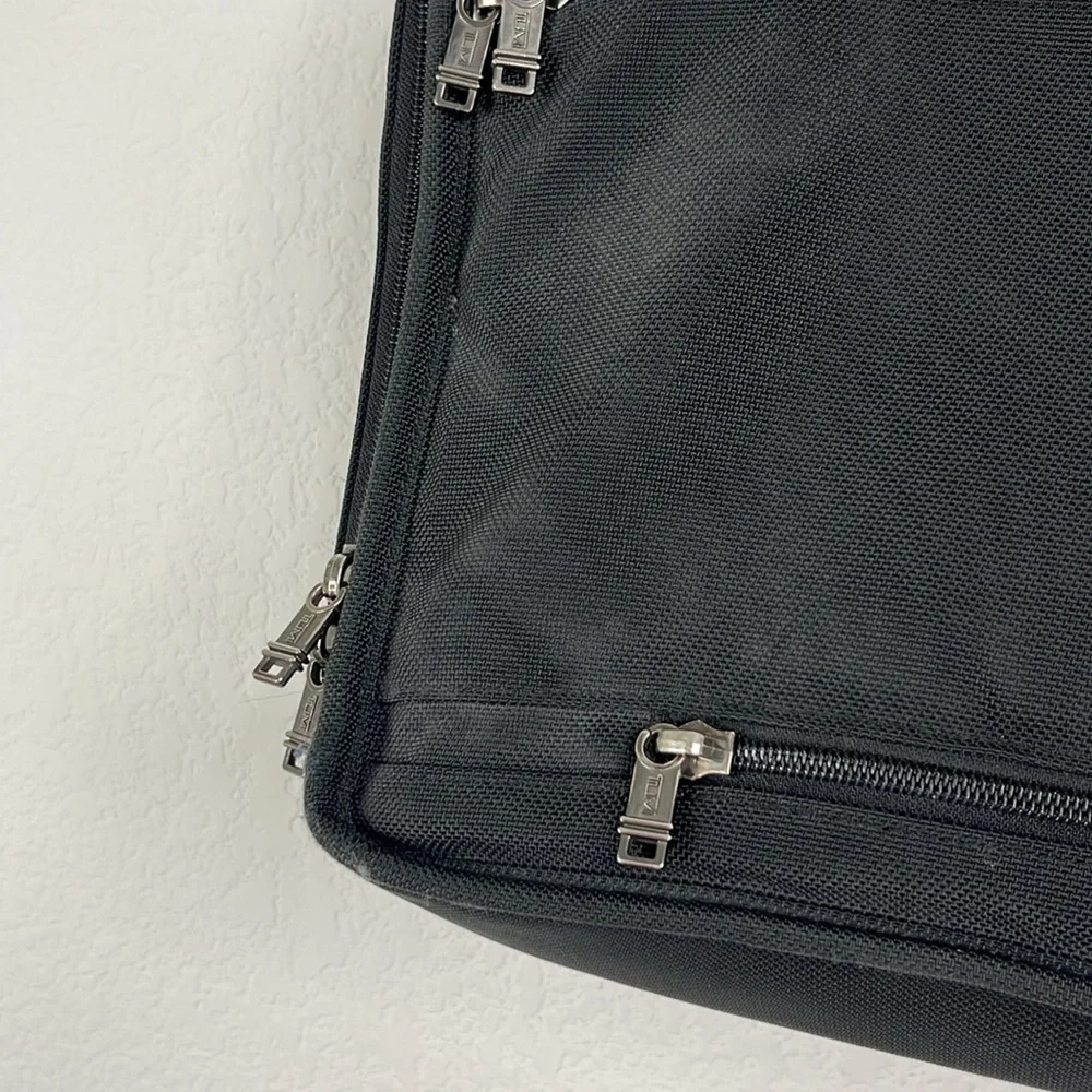 Tumi Alpha Ballistic Black Expandable Large Dual Handle Breifcase Shoulder Strap